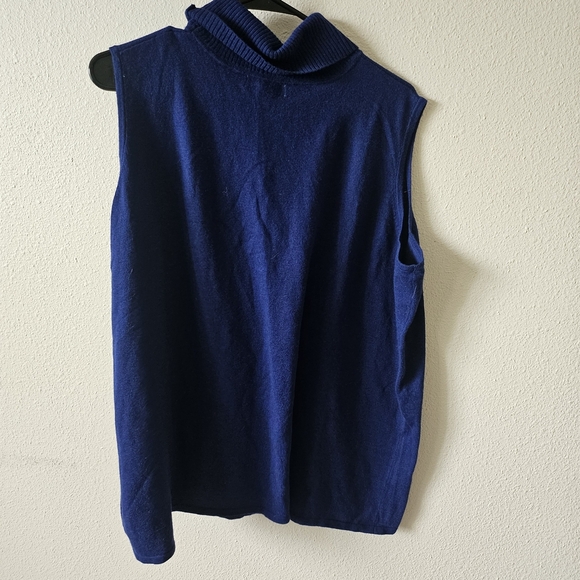 Jessica London Royal Blue Cowl Neck Short Sleeves Sweater Casual Size 22/24. - Picture 6 of 11
